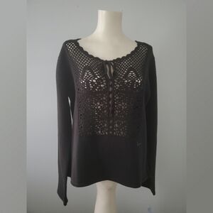 Relativity Open Knit Sweater NWT